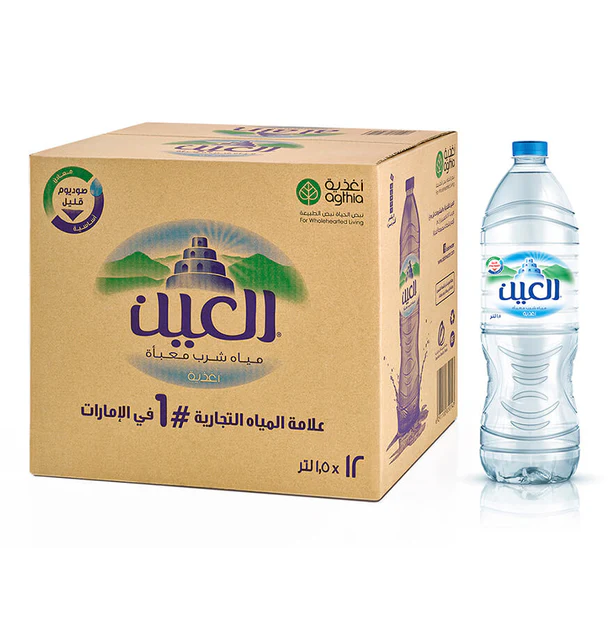 Al Ain Bottled Drinking Water -1.5L Pack of 12